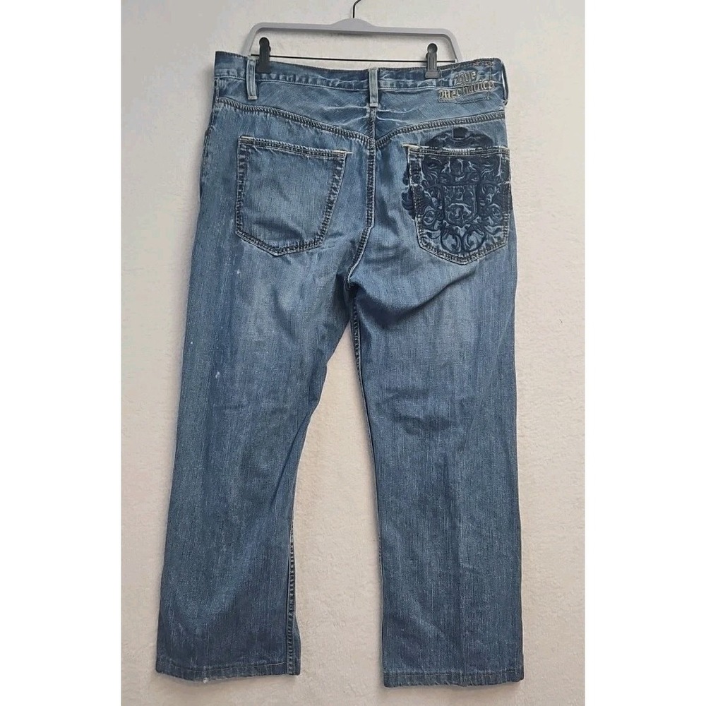 Vintage‎ Live Mechanics Jeans Mens Sz 38X29Wide Leg Baggy Emo Goth Skater Y2K